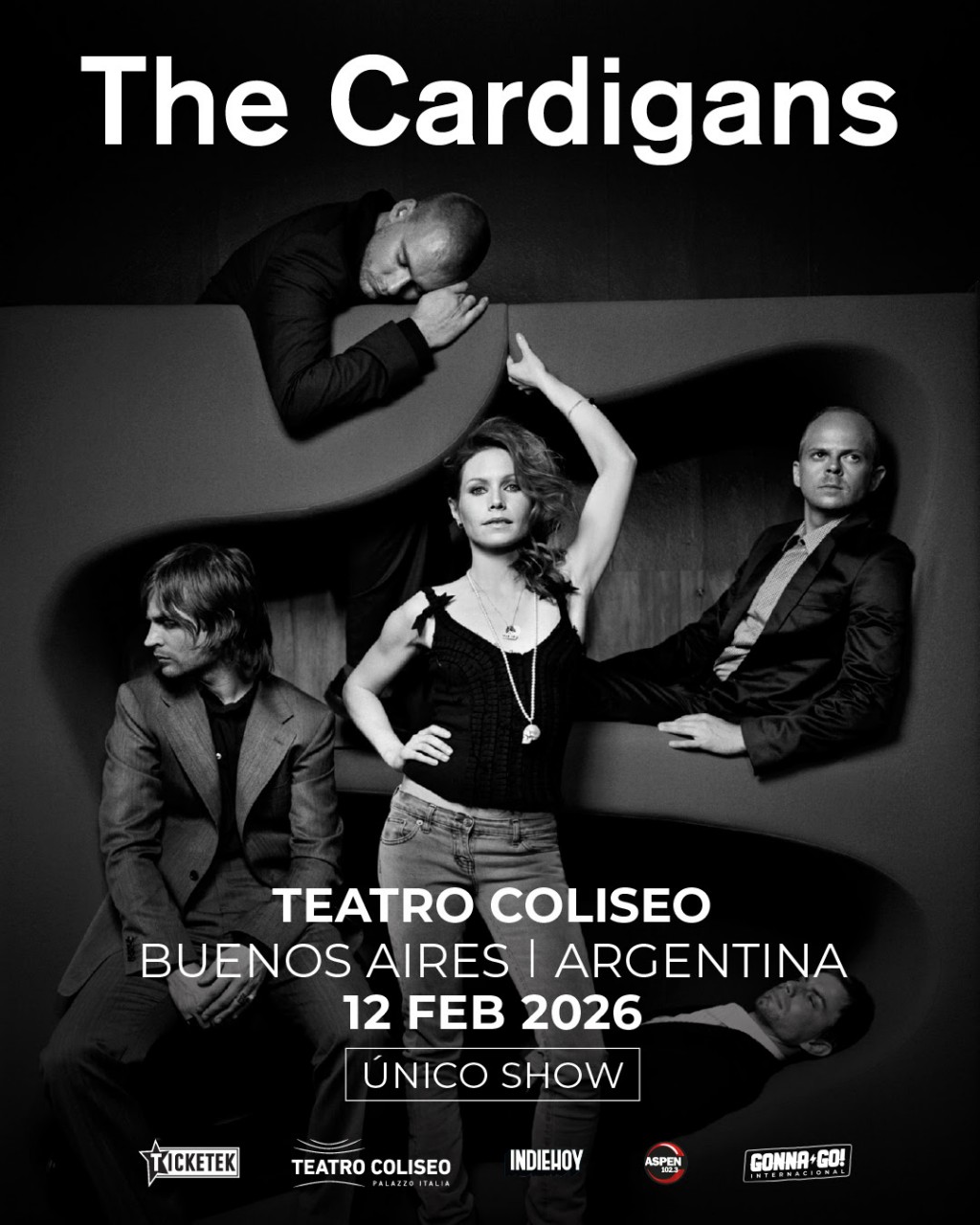 The Cardigans en Argentina 12 de febrero. Teatro Coliseo. Entradas a la venta.