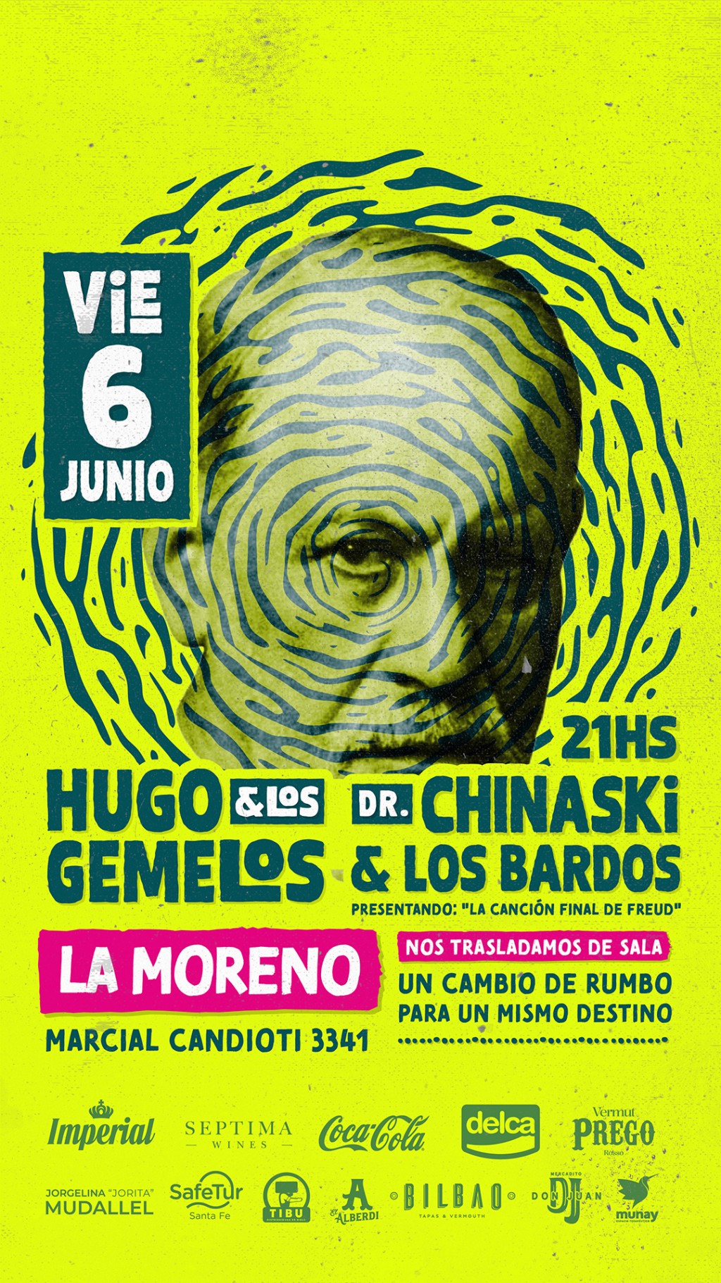 Hugo & Los Gemelos + Dr. Chinaski y Los Bardos - Una noche entre Freud y Bukowski