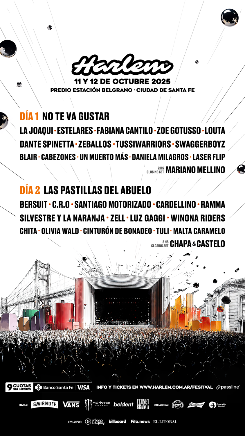 HARLEM FESTIVAL 2025: ENTERATE QUIÉN TOCA DÍA POR DÍA