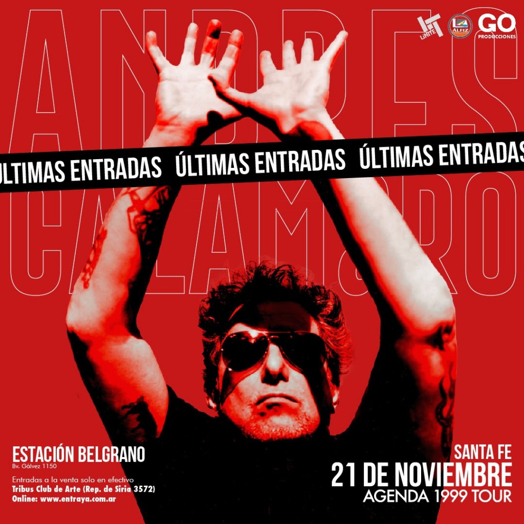 ÚLTIMAS ENTRADAS PARA EL SHOW DE ANDRÉS CALAMARO