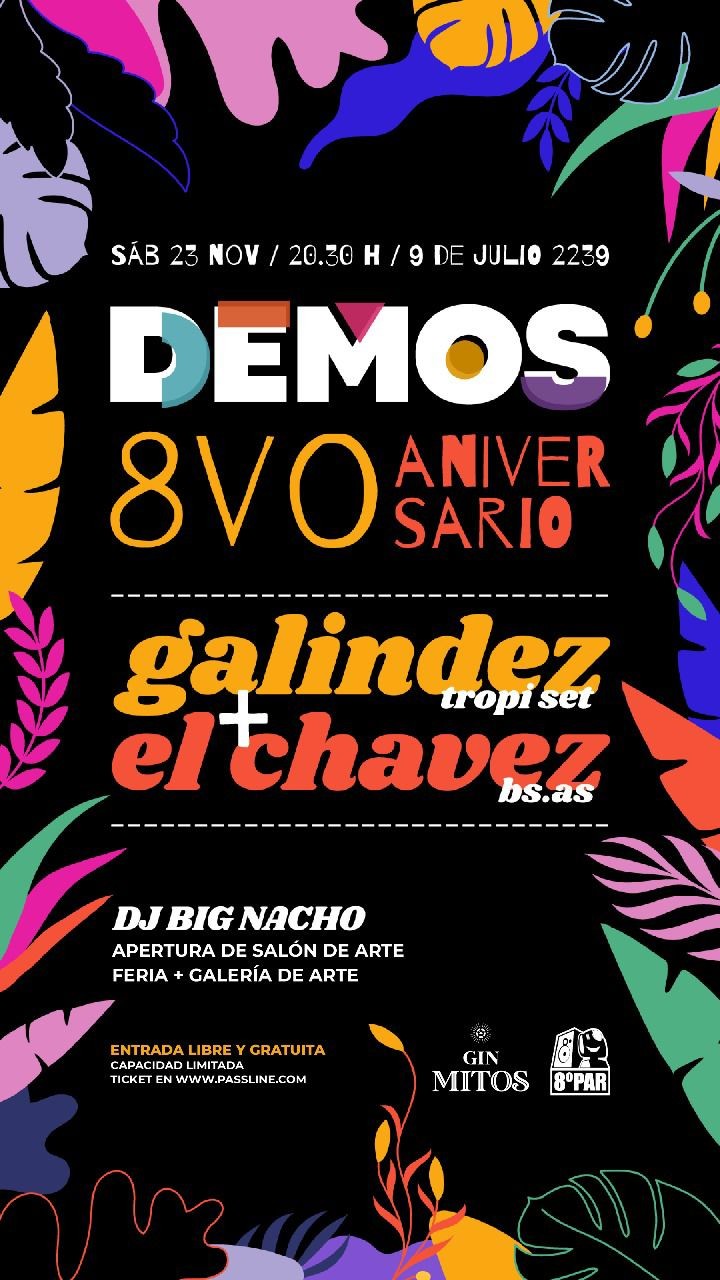 🥳¡8vo Cumpleaños de DEMOS!🎂