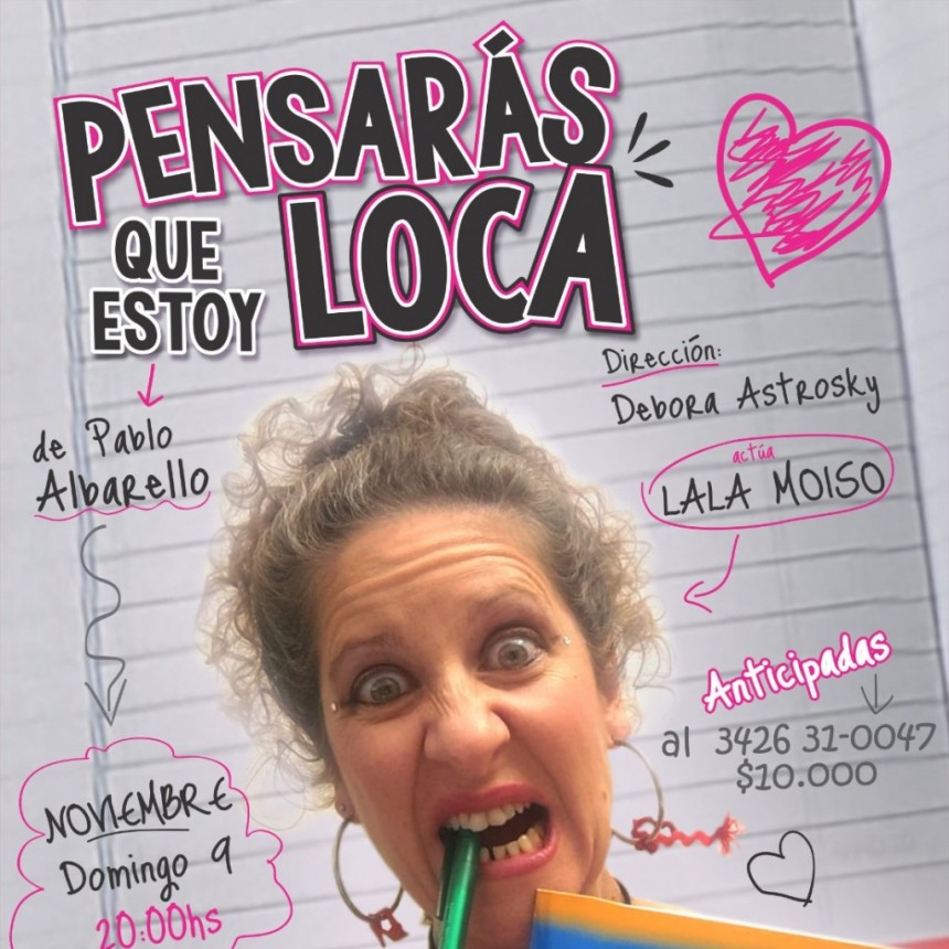 Pensarás que estoy loca